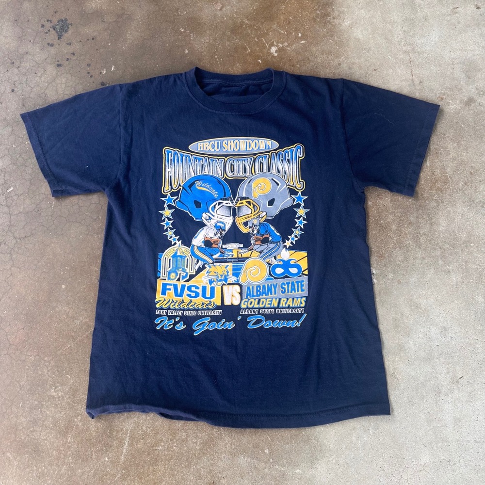 Unbranded Fountain City Classic HBCU T-Shirt Mens M Navy Excellent Graphic Tee